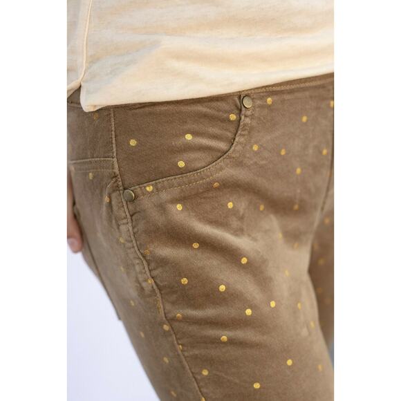 Evy’s Tree 1X Velour Skinny In Fawn Plus - Picture 3 of 4